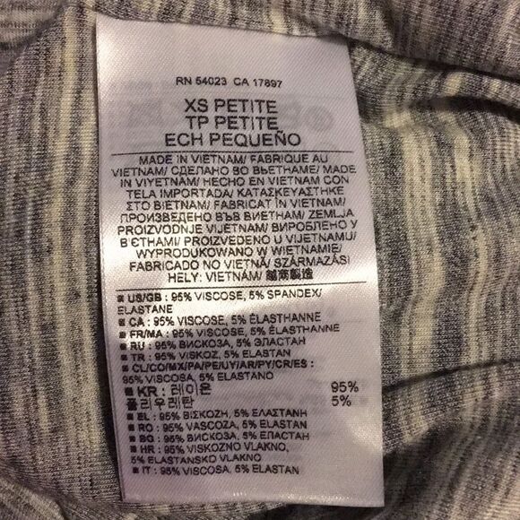 Banana Republic Ruched Jersey Double V Dress XSP - Picture 6 of 6